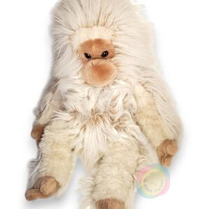 Vintage Mervyns Happy Friends Yeti Plush White Orangutan 25" Korea 80s